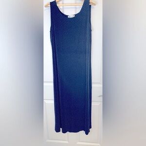 Ronni Nicole II by Quida Maxi Black/White Polka Dot Dress in Size 18W